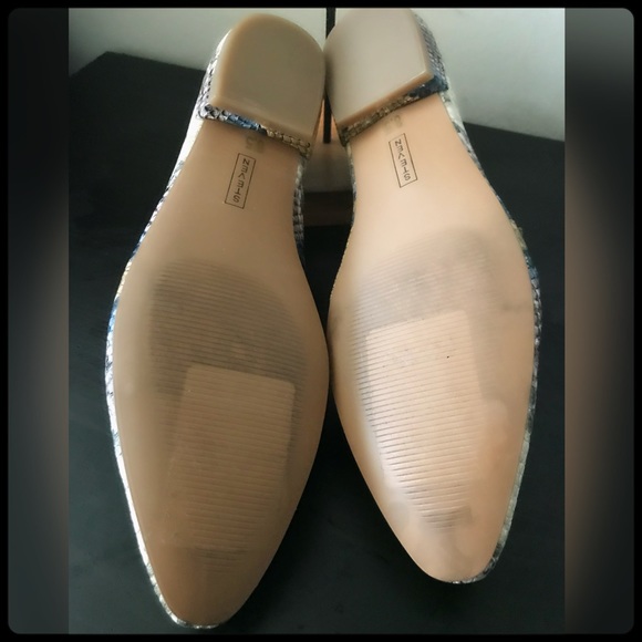 NWOT, Steven by Steven Madden, multi color snake skin print, sz 8.5, narrow fit. - Picture 6 of 6